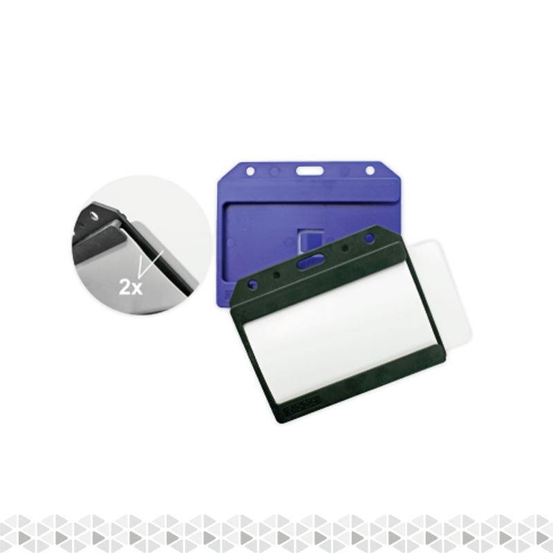 Porta tarjetas rígido blanco horizontal - BYP64H - !Oferta!